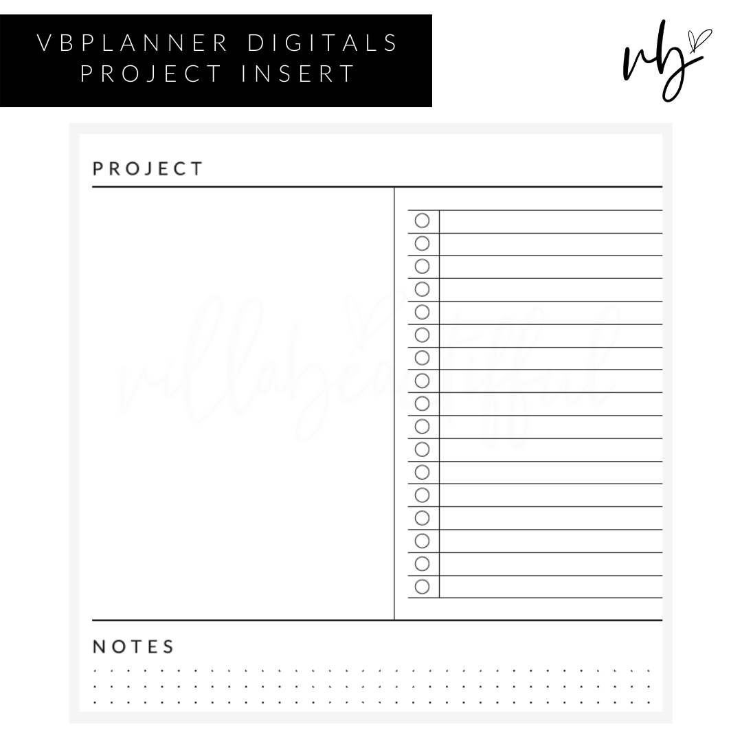 VBPlanner Digital | Project Insert